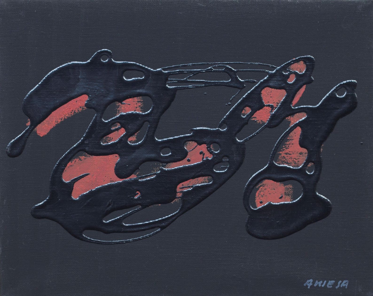 Enric Ansesa, “Carmine sings” (1991), 20,4 x 25,2 cm, acrílic sobre tela.